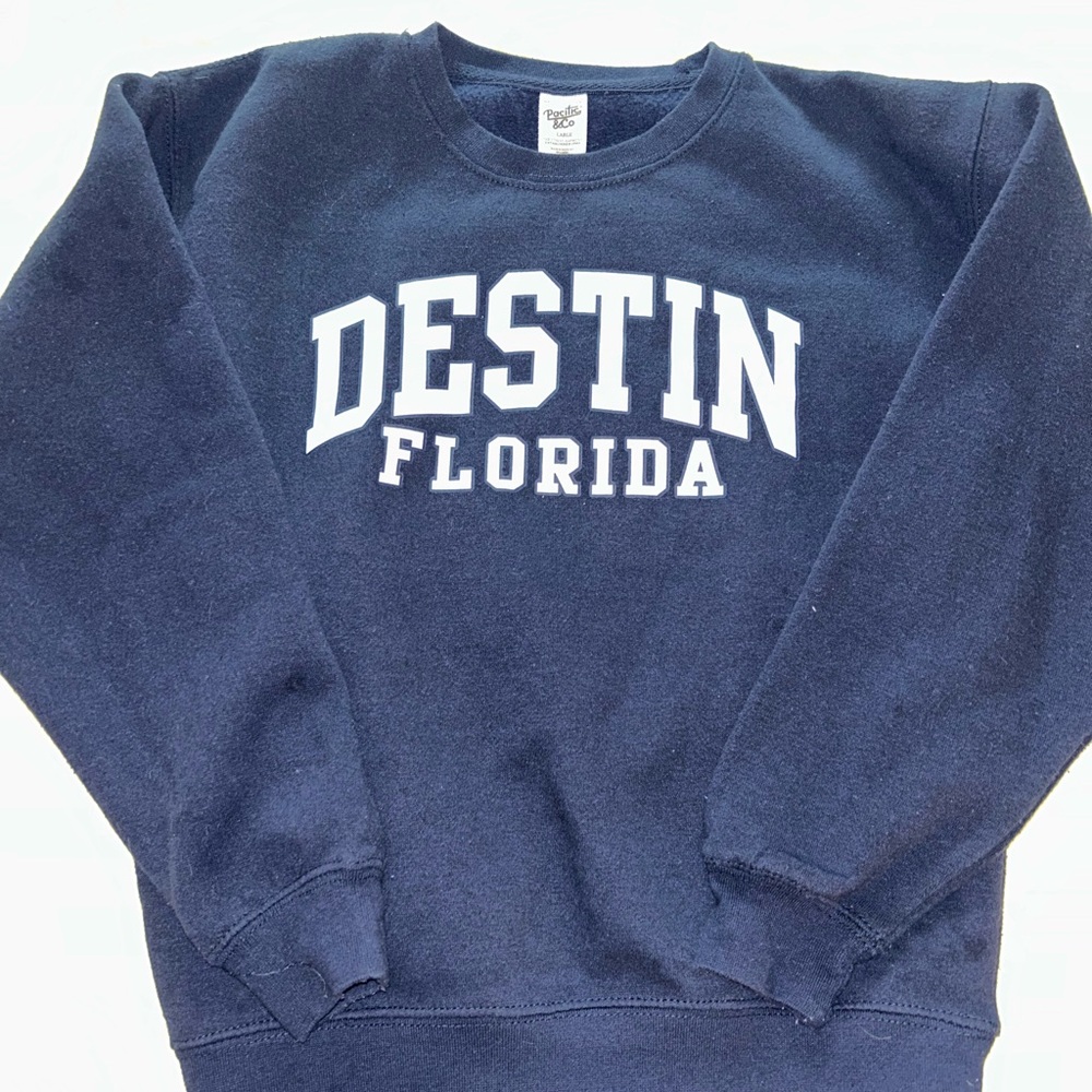 Navy Blue Destin Florida Sweater